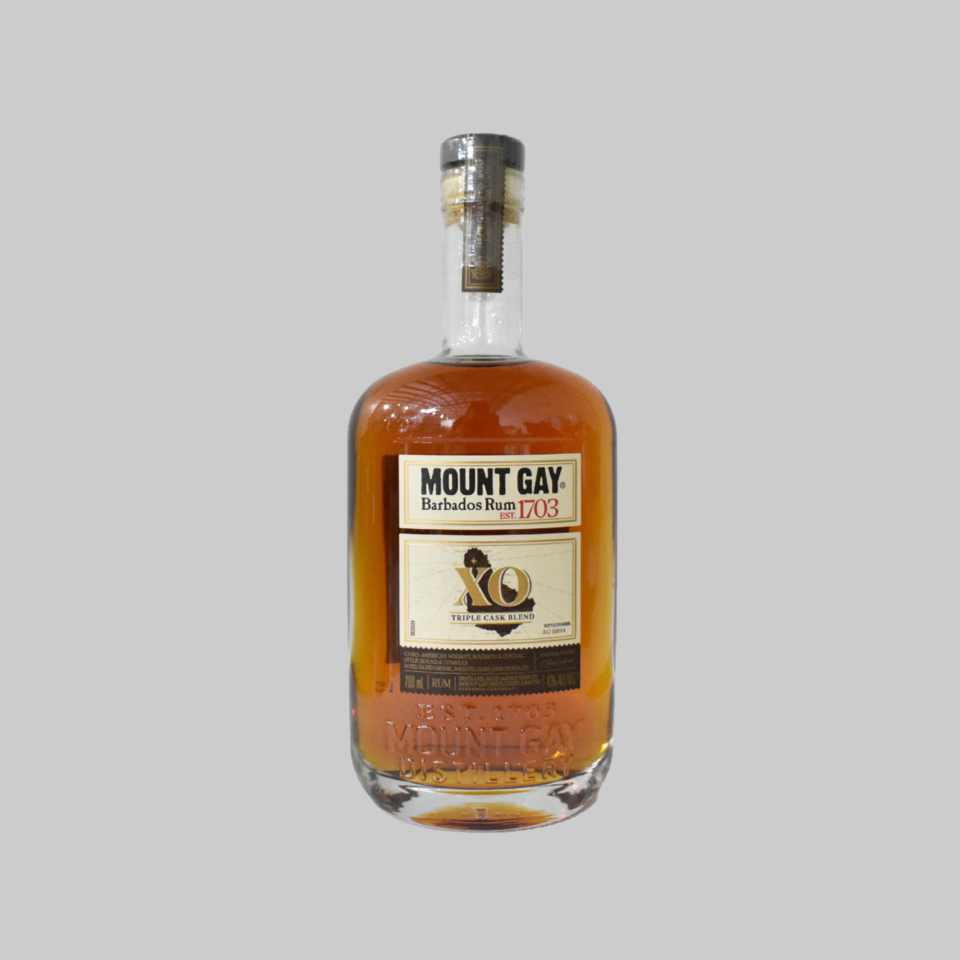 Mount Gay XO Rum 700ml 43.0% | TIME2DRINK